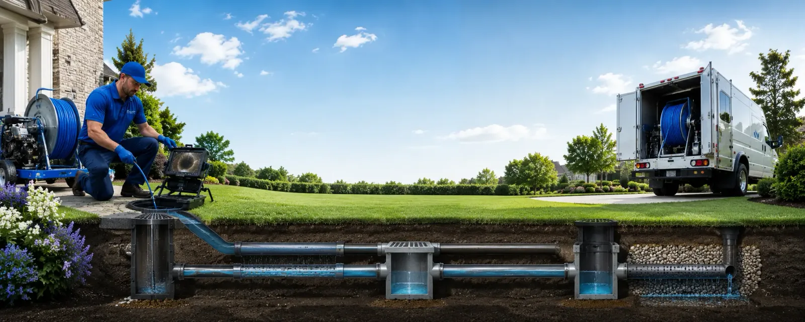 Outdoor drain cleaning information for Old Saybrook, CT